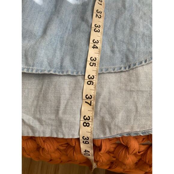 Frank & Eileen Famous Denim Vintage Stonewashed Indigo Mary Dress Sz. XL - Picture 13 of 13